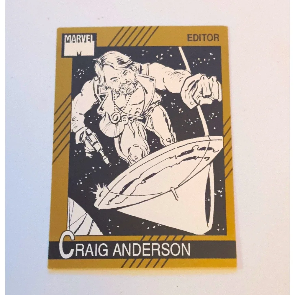 Marvel 1991 Marvel Comics Craig Anderson Editor #5 Official Autograph